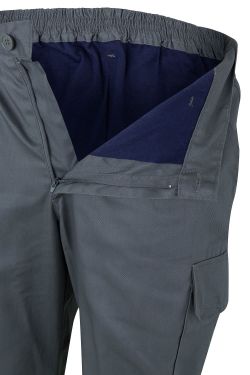 Pantalón bicolor multibolsillos