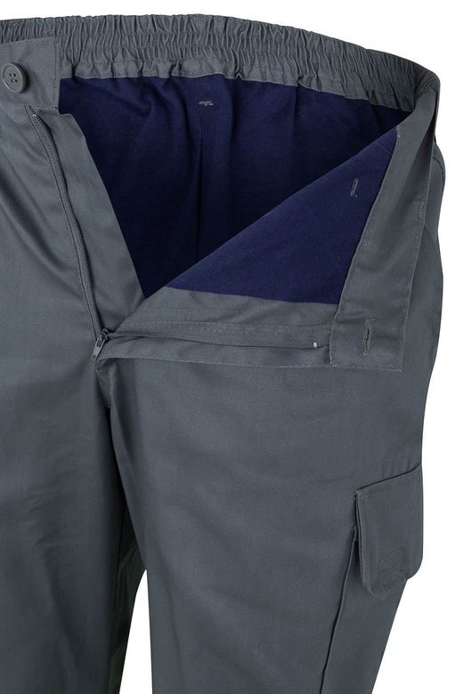 Pantalón bicolor multibolsillos