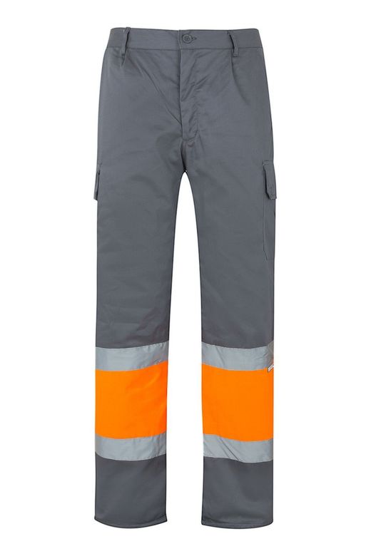 Pantalón bicolor multibolsillos