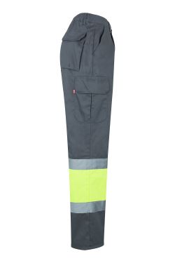 Pantalón bicolor multibolsillos