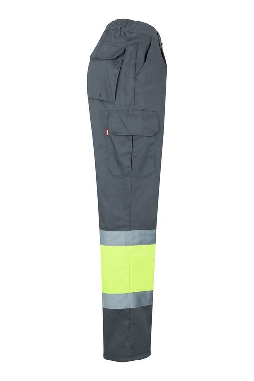 Pantalón bicolor multibolsillos