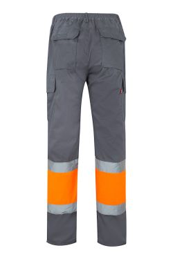 Pantalón bicolor multibolsillos