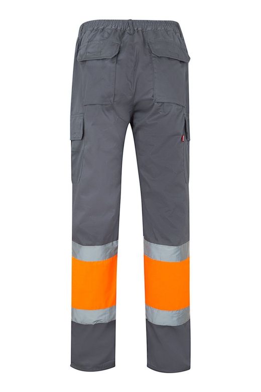 Pantalón bicolor multibolsillos