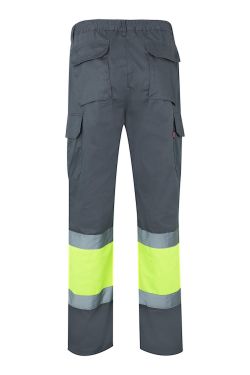 Pantalón bicolor multibolsillos