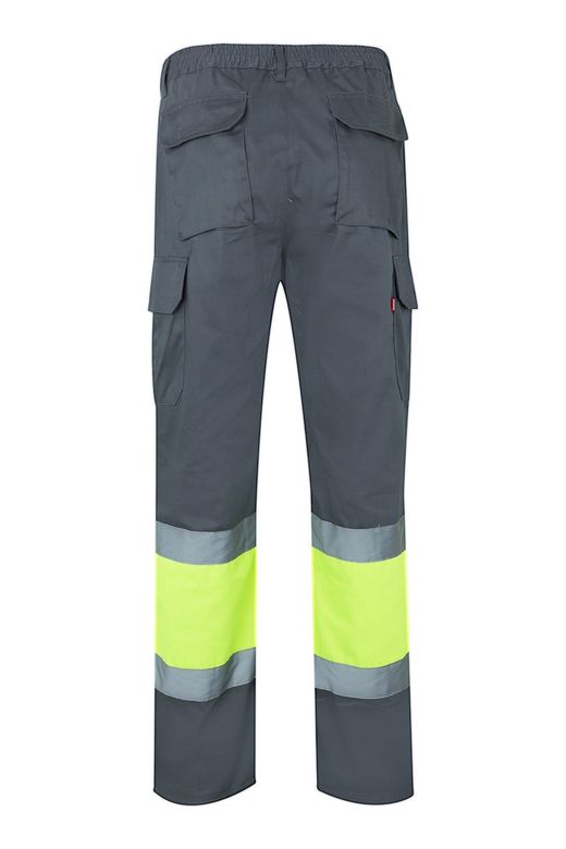 Pantalón bicolor multibolsillos