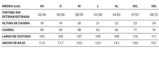 Pantalón cargo unisex colores