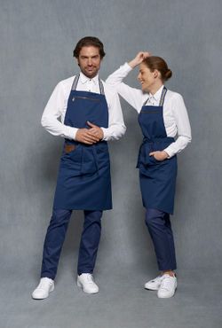 Pantalón Chino Mujer, azul o marrón