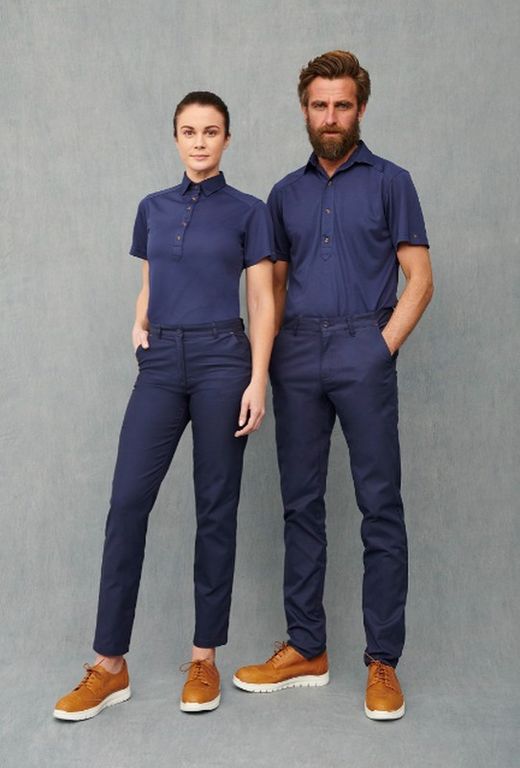 Pantalón Chino Mujer, azul o marrón