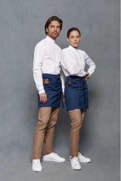 Pantalón Chino Mujer, azul o marrón