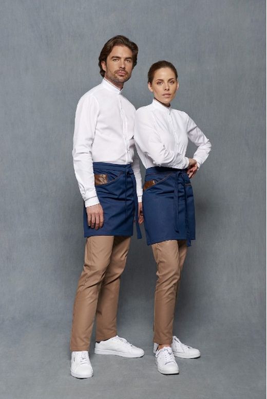 Pantalón Chino Mujer, azul o marrón