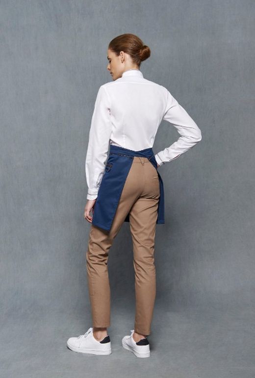 Pantalón Chino Mujer, azul o marrón