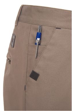 Pantalón Chino Mujer, azul o marrón