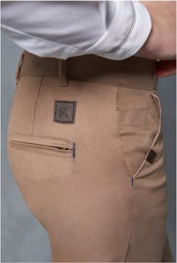 Pantalón Chino Mujer, azul o marrón