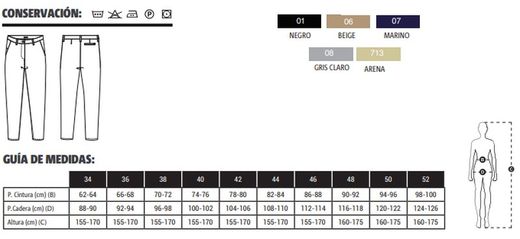 Pantalón Chino Mujer colores