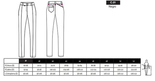 Pantalón Chino mujer negro