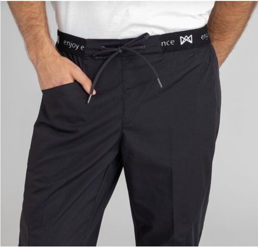 Pantalon de cuisine unisexe noir
