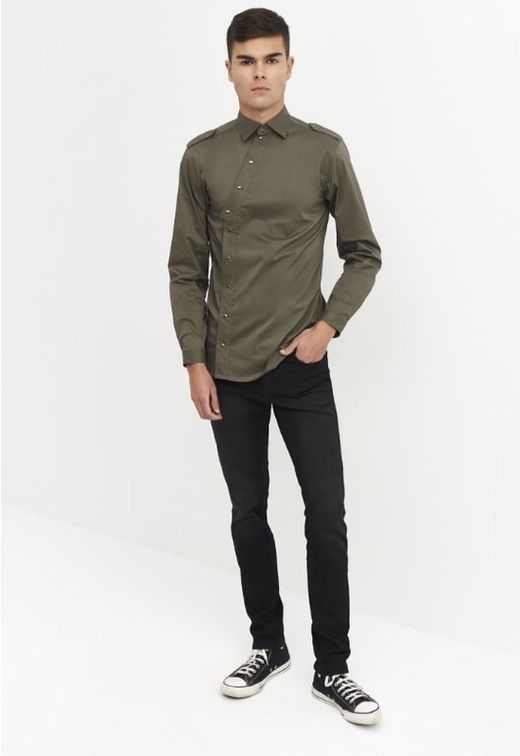 Pantalon en jean pour homme bleu ou noir