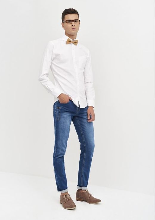 Pantalon en jean pour homme bleu ou noir