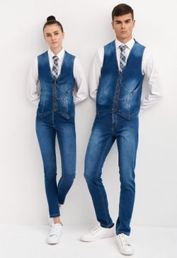 Pantalón Denim Push Up Mujer