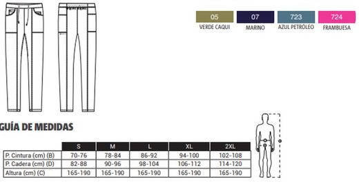 Pantalón Slim fit Centaurus hombre colores