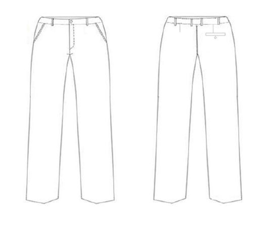 Pantalón hombre anti manchas negro