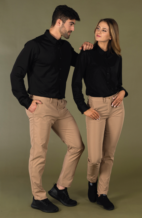 Pantalón hombre chino T400 Azul marino / 36