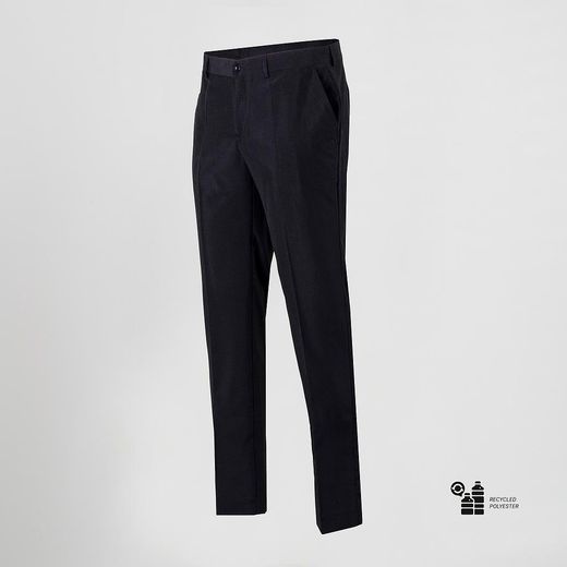 Pantalón hombre vestir microfibra negro