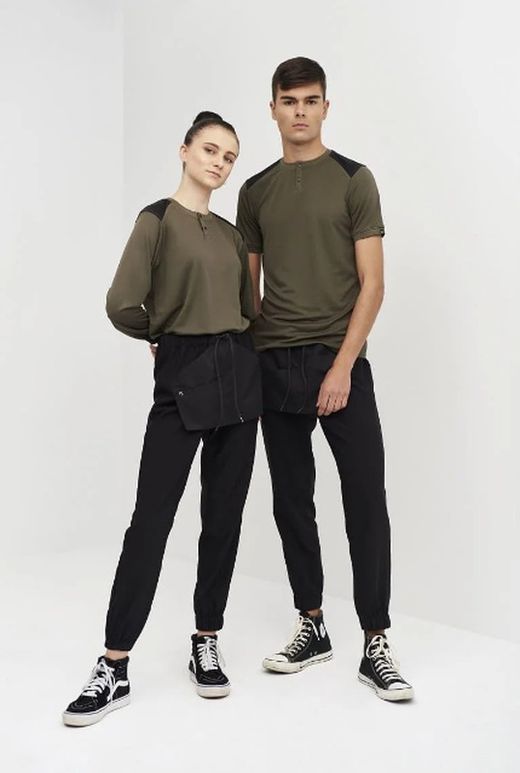 Pantalón Jogger con delantal negro