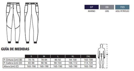 Pantalón Jogging Hydra Hombre colores