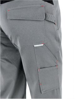 Pantalon largo de trabajo gris 100% algodon