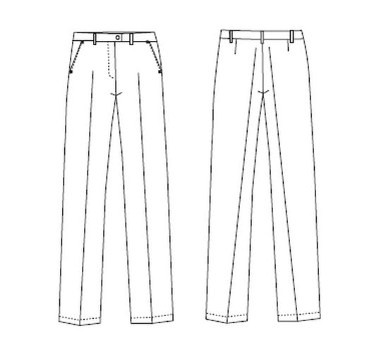 Pantalón mujer con lana colores