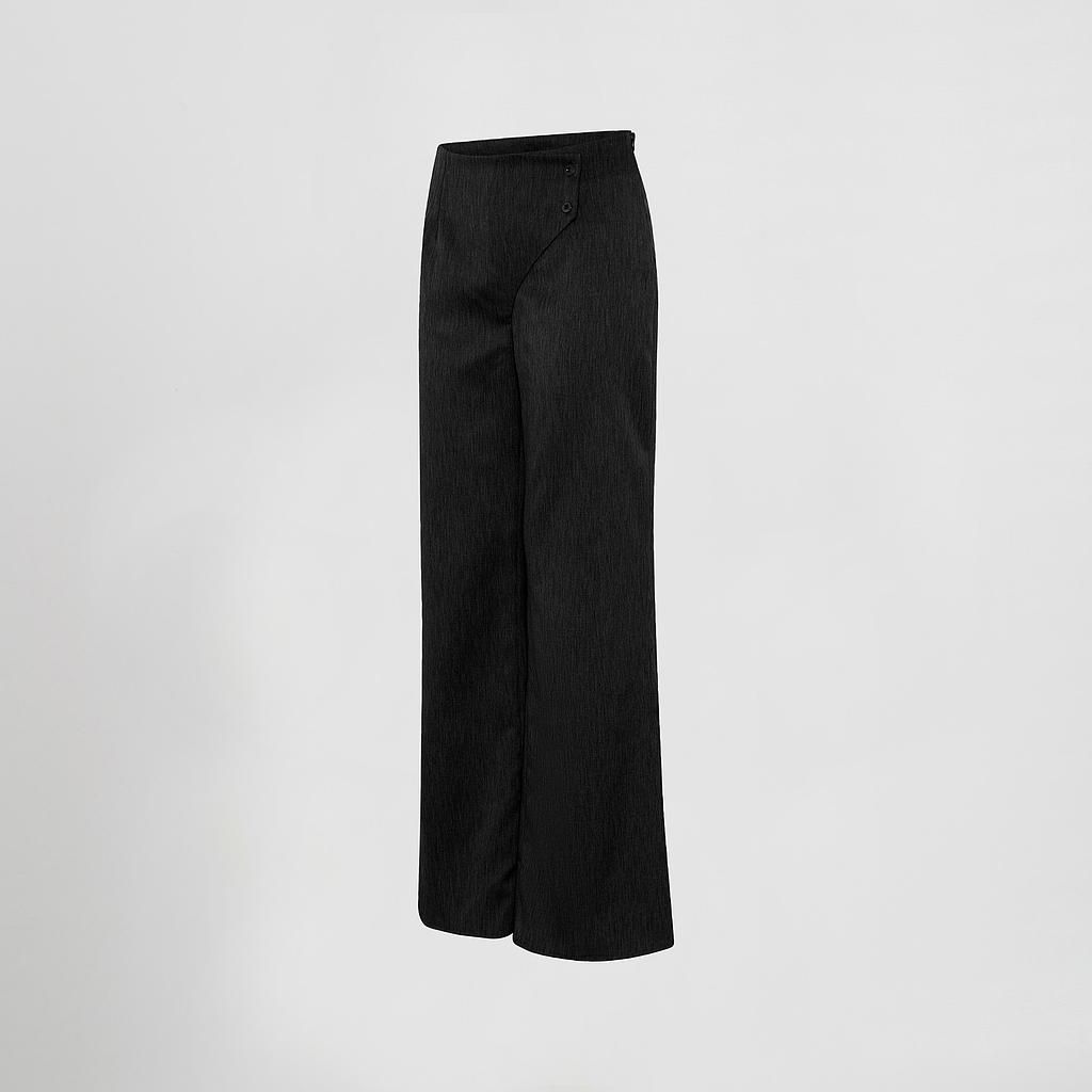 Pantalón mujer cruzado negro