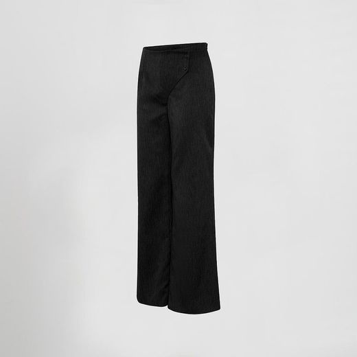Pantalón mujer cruzado negro