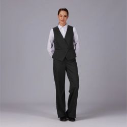 Pantalón mujer cruzado negro