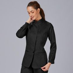 Pantalón mujer cruzado negro