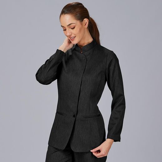 Pantalón mujer cruzado negro