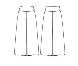 Pantalón mujer Culotte negro