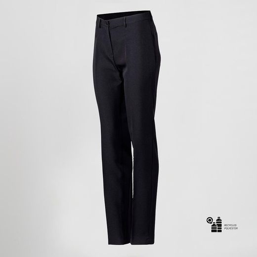 Pantalón mujer vestir microfibra negro