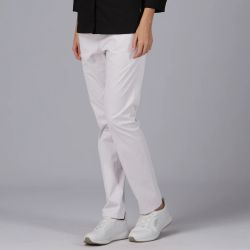 Pantalón Sarga con Media Goma y Bolsillos