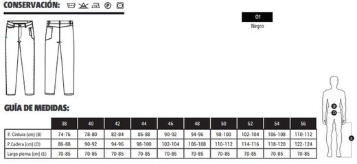 Pantalón Slim fit negro hombre