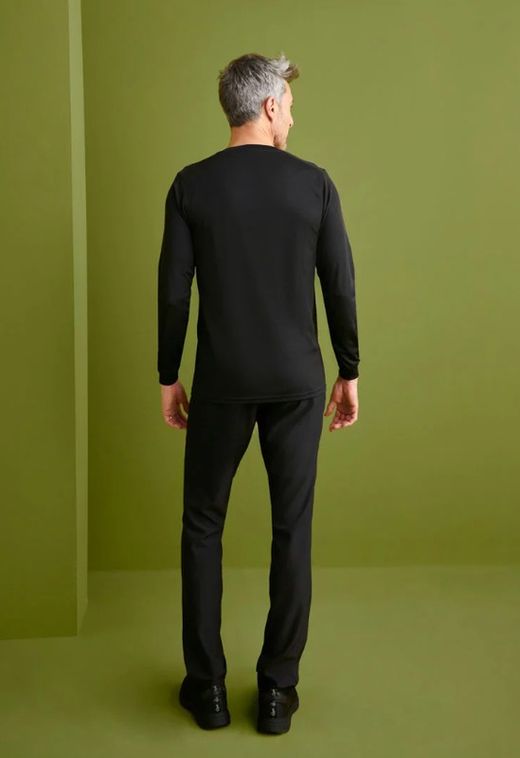 Pantalón Slim fit negro hombre