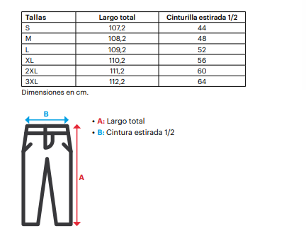 Pantalón stretch rodilleras CS