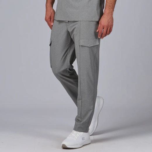 Pantalón unisex bolsillos gris