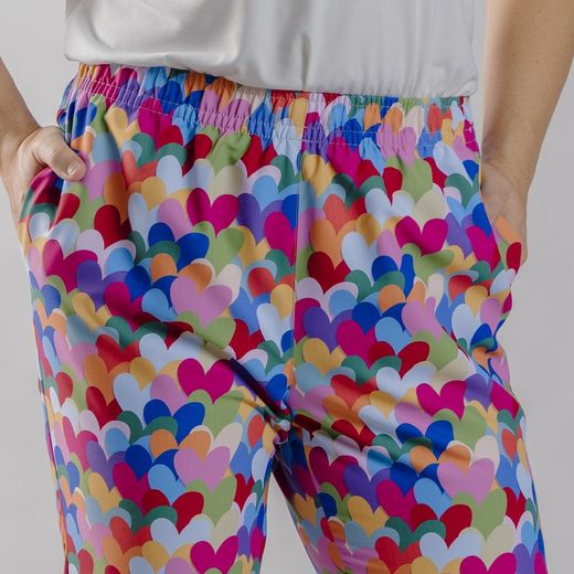 Pantalon coeurs unisexe