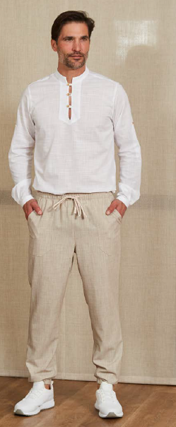 Pantalón unisex jogger beige 2XL