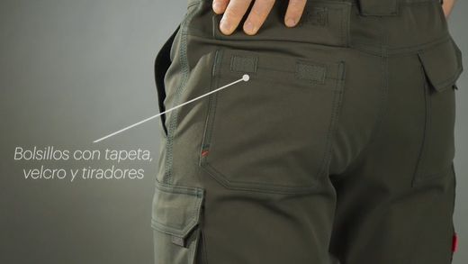 Pantalón Xtrem multibolsillo colores
