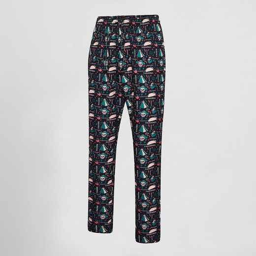 Pantalón Unisex Microfibra Estampado (Antilejía)