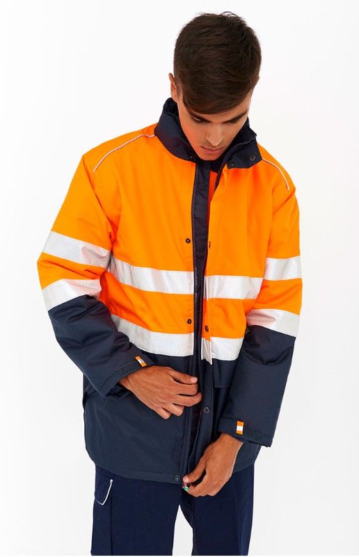 Parka colorée haute visibilité