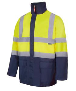 Parka 4 en 1 haute visibilité bicolore