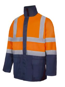 Parka 4 en 1 haute visibilité bicolore